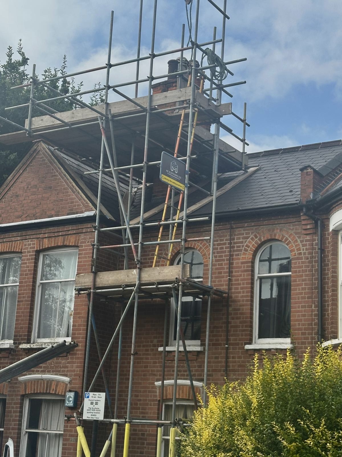 specialist work to give access to chimney- image 1 Scaffolding project by MC Scaffolding in London